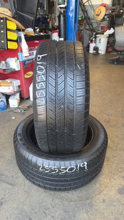 2 used tires 255/50R19 Goodyear Eagle LS2