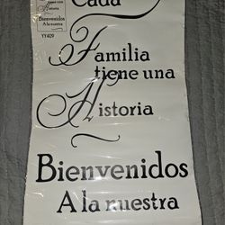 Decal in Spanish words