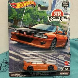 Hot wheels premium ronin run 1998 Subaru Impreza 22B sti