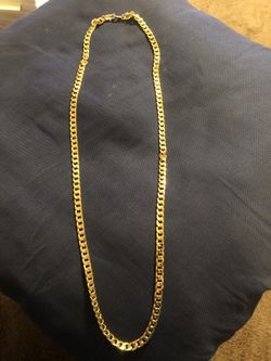 Men’s or women’s 18 kt gold filled chain 24 inch