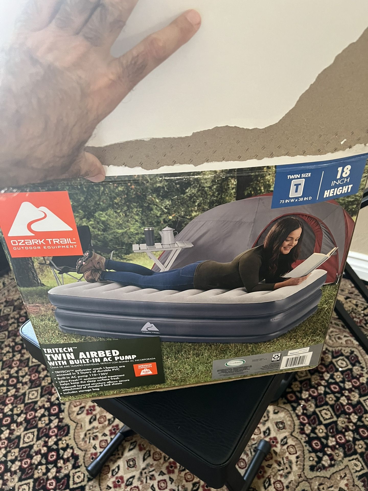 New Twin Airbed - Open Box