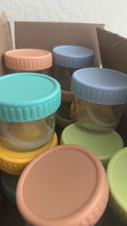 Glass jars for baby food