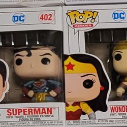 Pop #378 (Wonder Women) AND Pop #402 (Super Man)