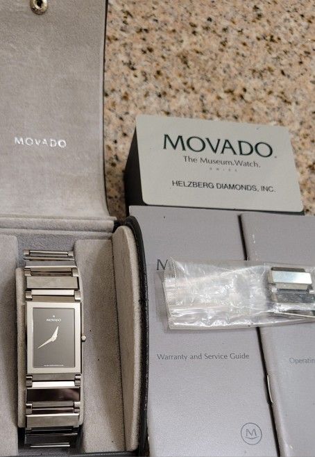 Movado Watch Silver TUNGSTEN CARBIDE $2995