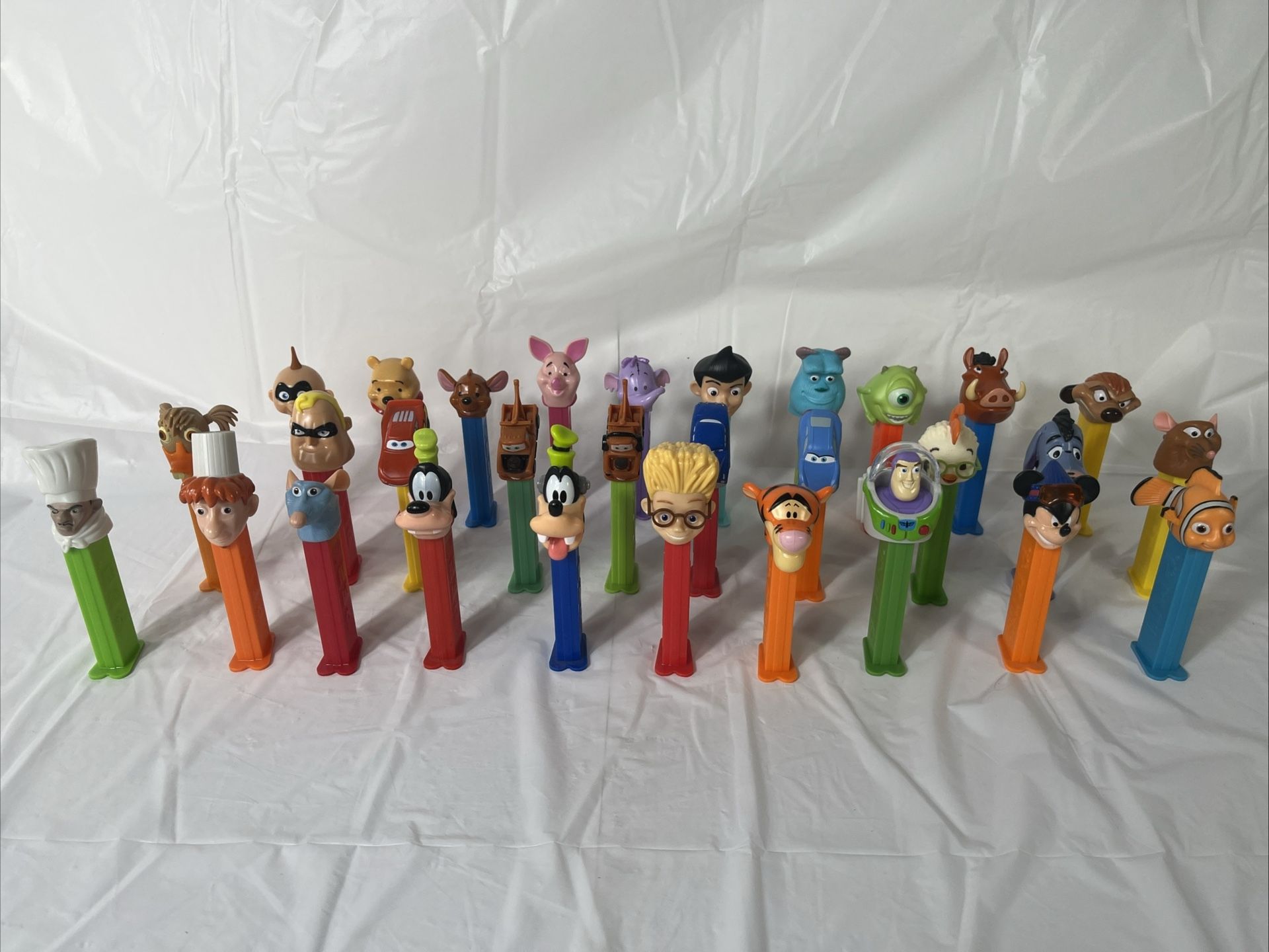 Pez Disney Candy Dispensers Lot Of 30