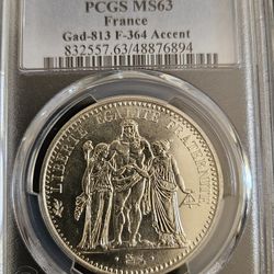 1967 French Silver Coinage 