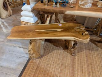 Teakwood Live Edge Bench