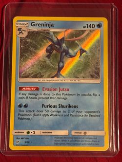 Pokémon Greninja Holo Card 9/18