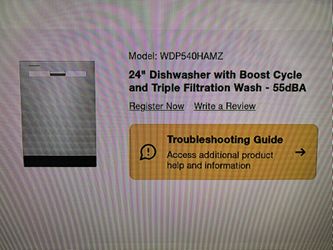Whirlpool 24 Inch Top Control Built In Tall Tub Dishwasher