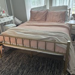 Gold Metal Bed Frame