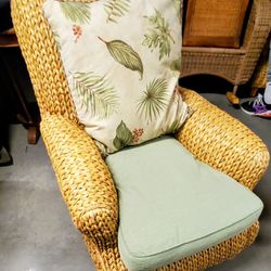 (2) Vintage Ralph Lauren Wide Braided Club Chair