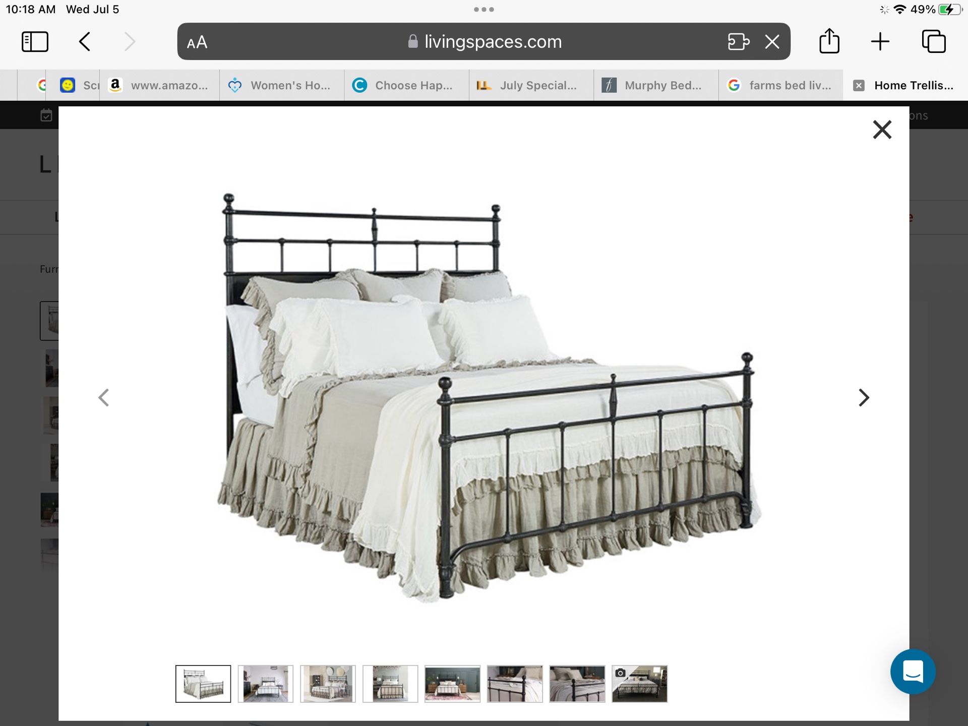 Magnolia Home Trellis California King Panel Bed By Joanna Gaines
