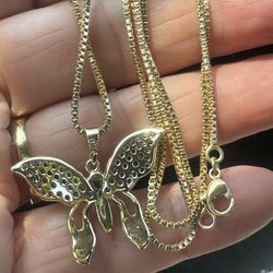 14k gold plated necklace