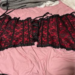 Red And Black Corset 