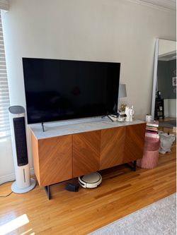 CB2 Walnut Wood Media Console