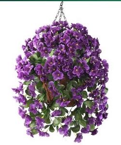 INQCMY Artificial Hanging Flowers Basket. It’s available as long as you can see this post. for Outdoor Summer Decoration. Look Real UV Resistant for O