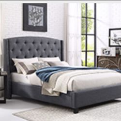New Queen Size Bed With Mattress And Free Delivery 