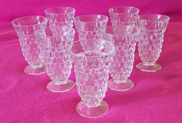 Fostoria Crystal, American Clear Ice Tea Tumbler, Set Of 8
