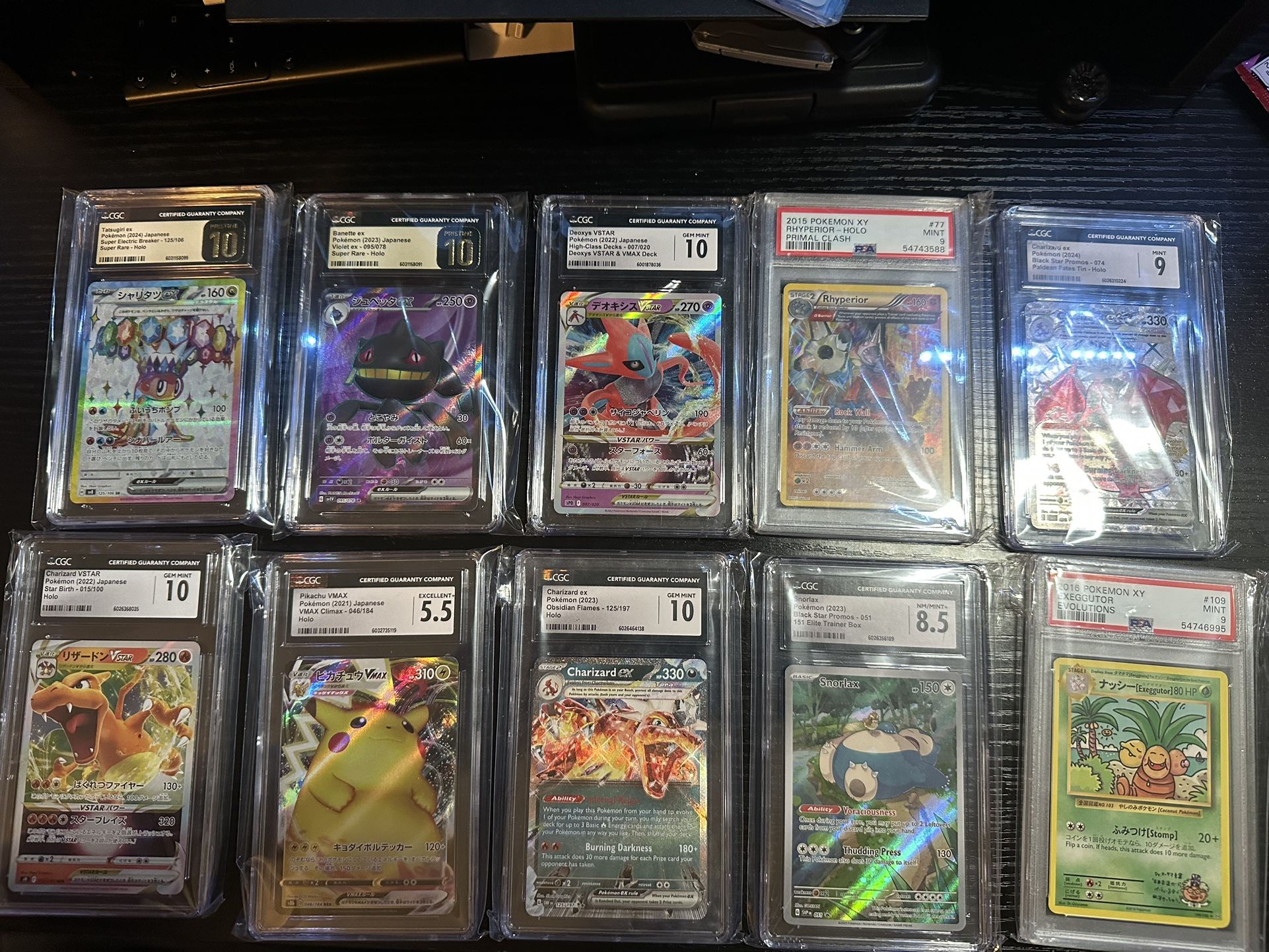 Graded Pokemon Cards ; CGC Pristine, PSA, CGC