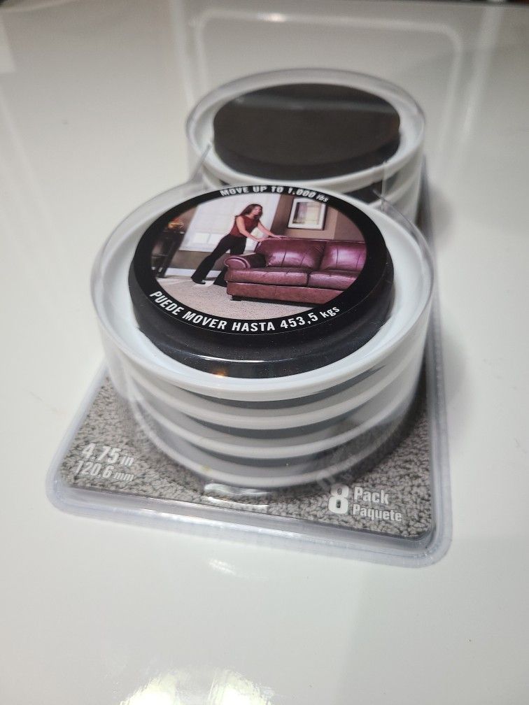 Reusable furniture movers for carpet