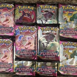 Pokemon Sword & Shield Fusion Strike Booster Packs (10 Packs)