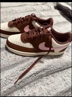 Nike Court Vision Low Brown and Pink