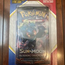 Pokemon Sun And Moon Burning Shadows Blister Packs (1) Booster pack + 1 Foil!