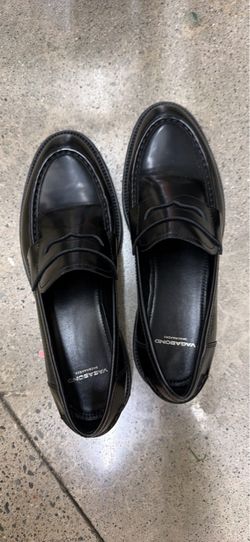 Vagabond Shoemakers Black Leather Penny Loafers