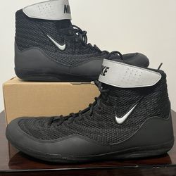 Nike Inflict 3 Wrestling Shoes Men’s Size 15 Black Silver 325256-005 MMA Combat