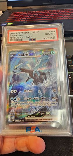 Kyurem ex 168/086 SAR PSA 10 GEM MINT BLACK BOLT POKEMON