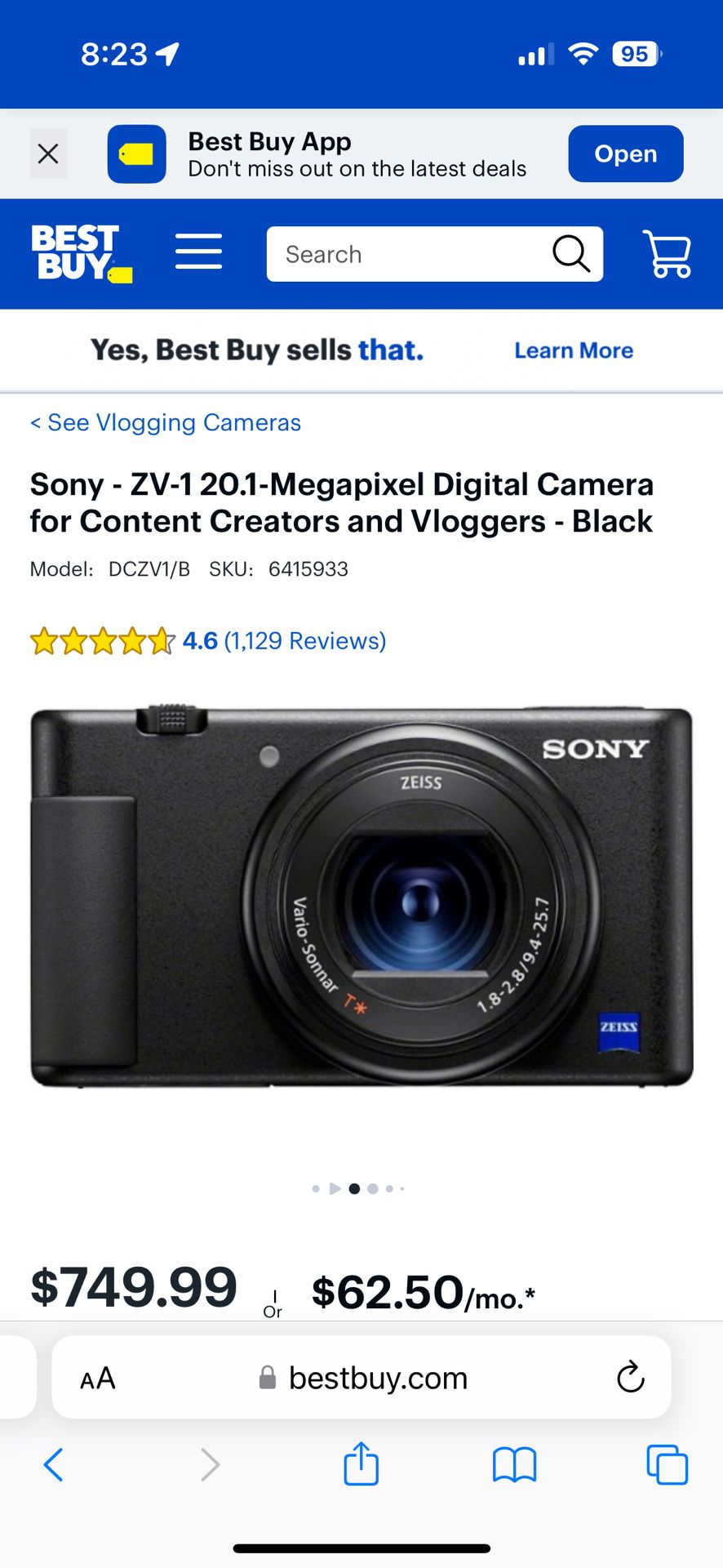 SONY ZV1 Camera 