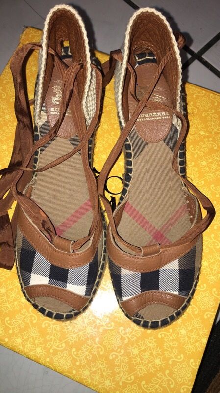 Women's Burberry wedge heels