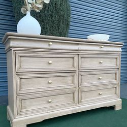 POTTERY BARN INSPIRED LONG WOOD DRESSER/ REFINISHED 