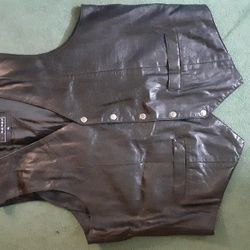 XL Men's Leather Vest