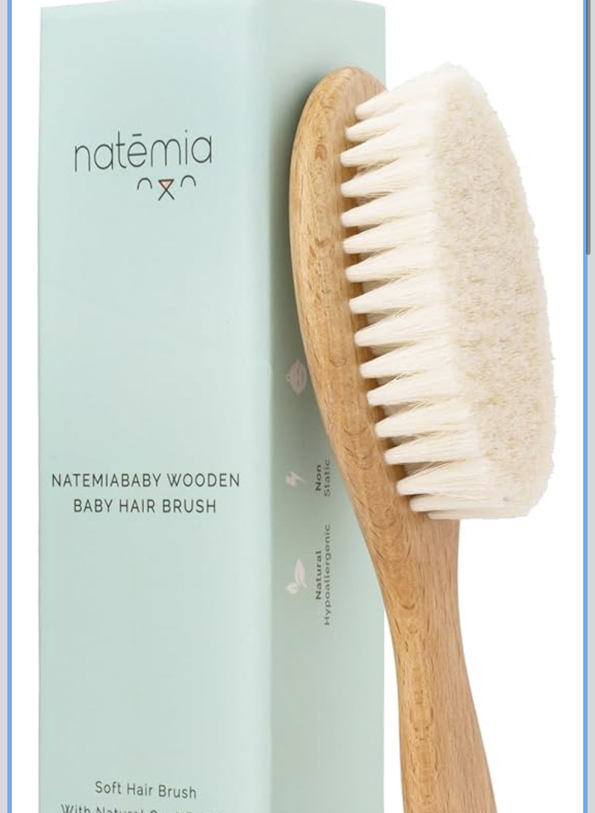 Natemia Soft Bristle Baby Hair Brush