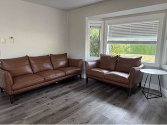 Leather couches from Macys