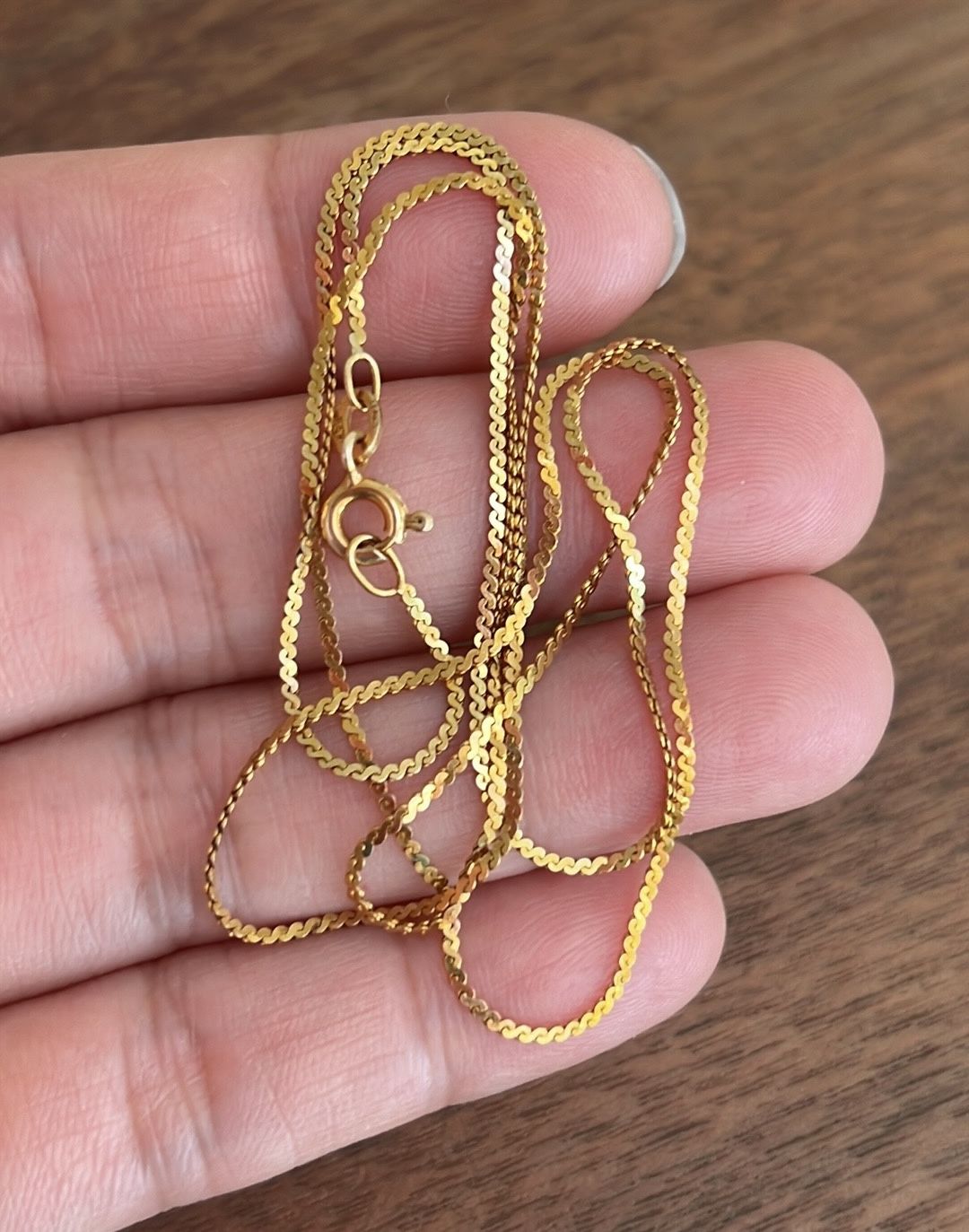14k Italy Gold Chain Necklace