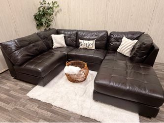 Brown 5-piece Modular Sectional Couch - Delivery Available