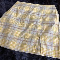 Plaid Mini Skirt 