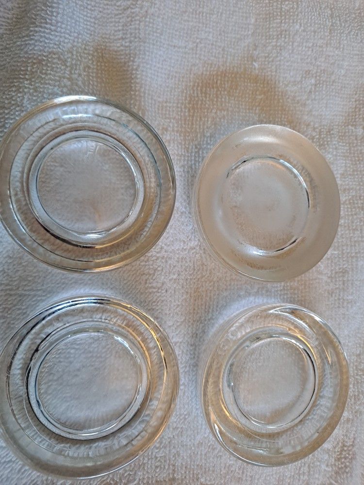 Antique anchor hocking furniture glass coasters