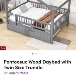 Wood Full Size Bed frame 