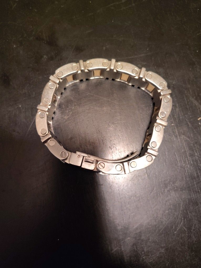 Russell Simmons Stainless Steel Cross Bracelet