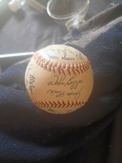 1986 Red Sox world series signed baseball