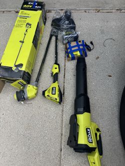 ryobi weedeater and blowe set whisper