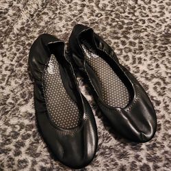 Girls Women's Black Dress Flats