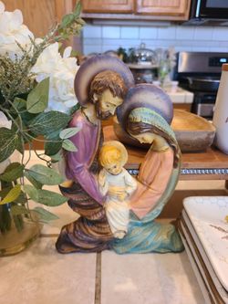 Holy Family 3 D plaque