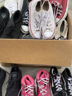 Box Of Girls Tennis Shoes
