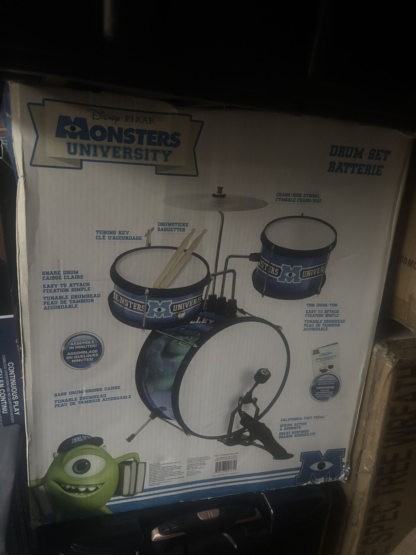 Monster Unviversity Drum Set