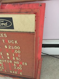 Old Motorcraft sign