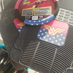 floor car mats and steering wheel cover